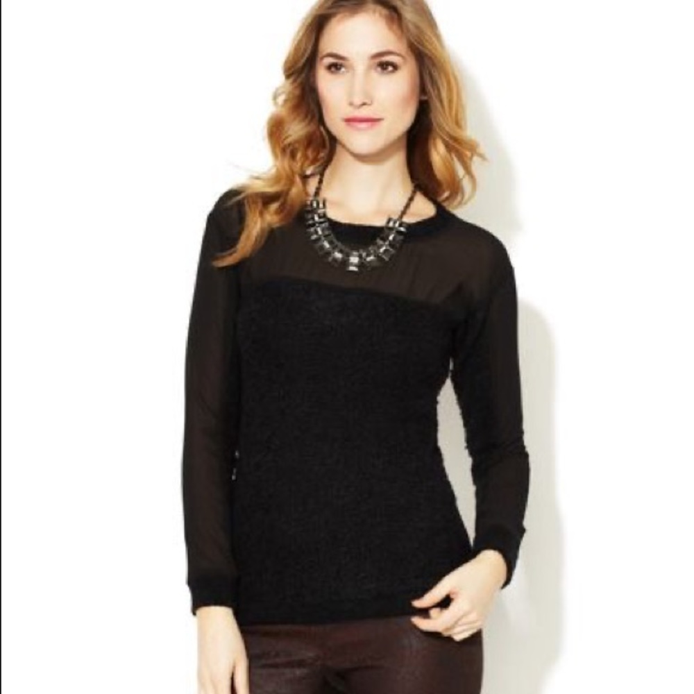 Isabel Lu Colorblock Combo Sweater